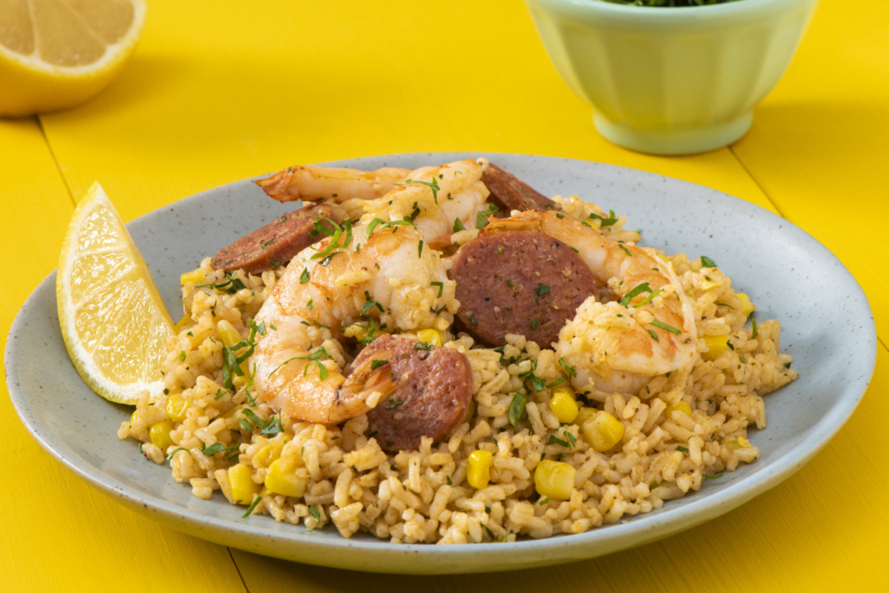 Cajun Shrimp and Yellow Rice